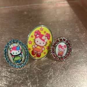 Tarina Tarintino rings (3) hello kitty